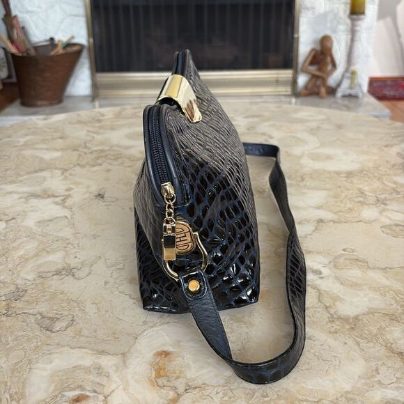 Vintage Due Fratelli Crocodile Leather Shoulder Bag Made in Canada - Picture 5 of 13